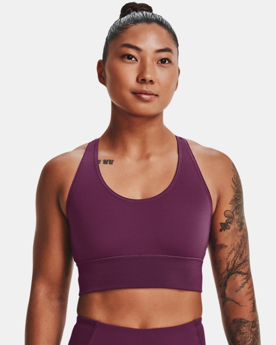 Camiseta de tirantes UA RUSH™ HeatGear® Crop para mujer, Purple, pdpMainDesktop image number 0